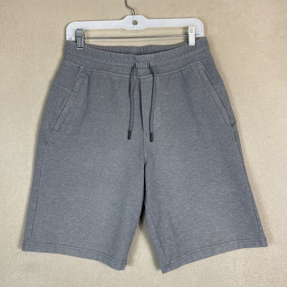 Lululemon Shorts Mens Small Gray Athletic Sweat Logo‎ Gym Adult